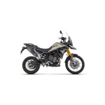 Silencieux Veloce ARROW - aluminium dark - embout carbone - non homologué - TRIUMPH TIGER 900 2020-2023 - TIGER 850 2020-2024