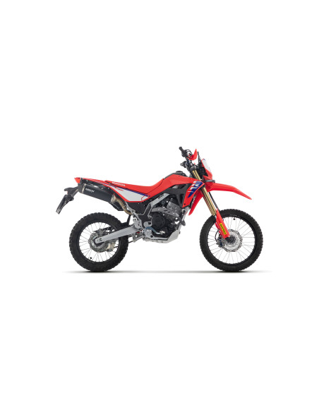 Silencieux Icon ARROW - aluminium dark - embout carbone - non homologué - HONDA CRF 300 L 2025-2026