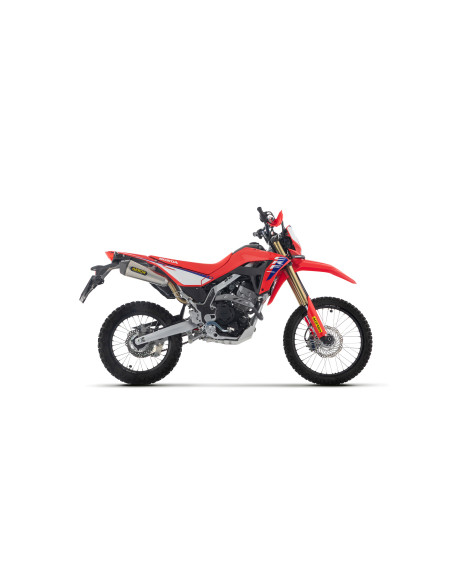 Silencieux X-Kone ARROW - inox - embout carbone - non homologué - HONDA CRF 300 L 2025-2026