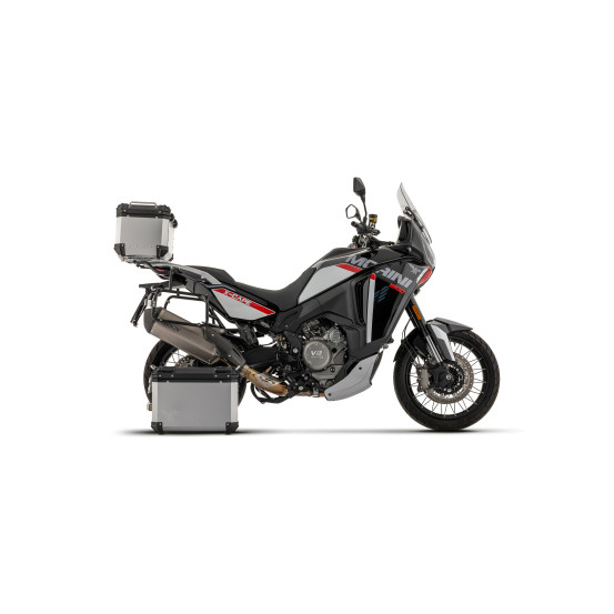 Silencieux Sonora ARROW - titane dark - embout carbone - non homologué - MOTO MORINI X-CAPE 1200 2026