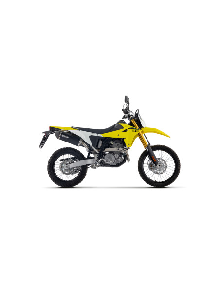 Silencieux Explorer ARROW - aluminium dark - embout carbone - non homologué - SUZUKI DR-Z4S / DR-Z4SM 2025-2026