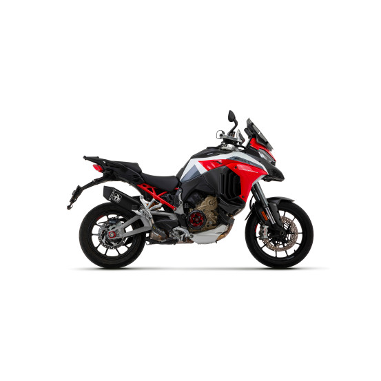 Silencieux Veloce ARROW - titane dark - embout carbone - homologué - DUCATI MULTISTRADA V4 1100 2021-2024