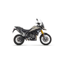 Silencieux Veloce ARROW - aluminium dark - embout carbone - homologué - TRIUMPH TIGER 900 2020-2023 - TIGER 850 2020-2024