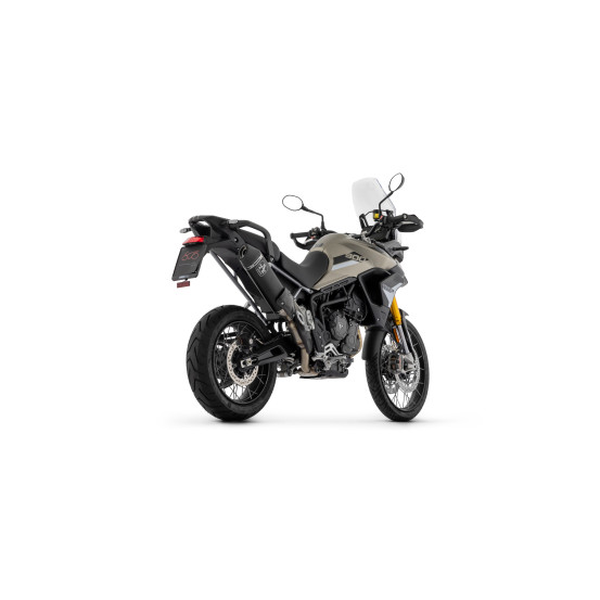 Silencieux Veloce ARROW - aluminium dark - embout carbone - homologué - TRIUMPH TIGER 900 2020-2023 - TIGER 850 2020-2024