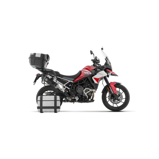 Silencieux Veloce pour valises latérales ARROW - aluminium dark - embout carbone - homologué - TRIUMPH