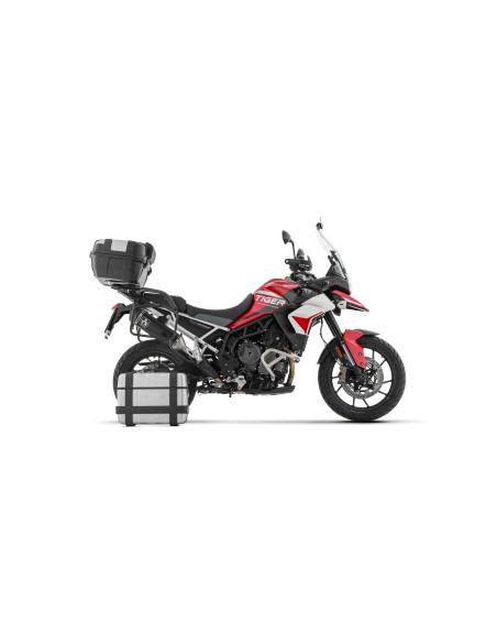 Silencieux Veloce pour valises latérales ARROW - aluminium dark - embout carbone - homologué - TRIUMPH