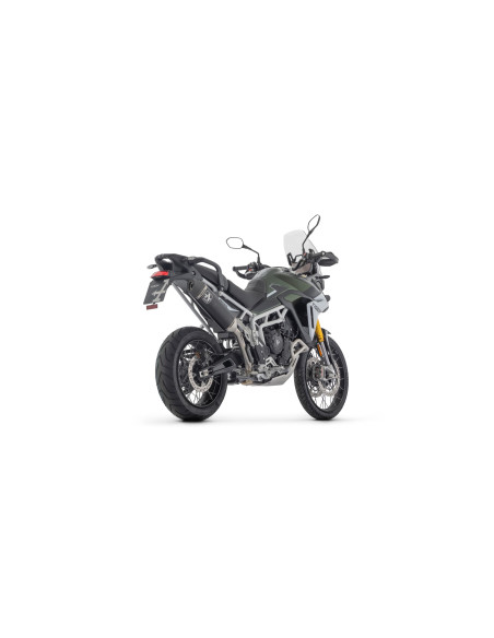 Silencieux Veloce ARROW - aluminium dark - embout carbone - homologué - TRIUMPH TIGER 900 GT / GT PRO 2024-2026