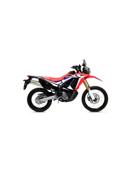 Silencieux Thunder ARROW - aluminium - embout carbone - homologué - HONDA CRF 250 L 2017-18 - CRF 300 L 2021-24