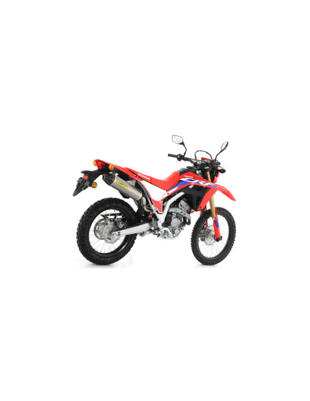 Silencieux Thunder ARROW - aluminium - embout inox - homologué - HONDA CRF 250 L - CRF 250 RALLY 2017-2018 - CRF 300 L 2021-2024