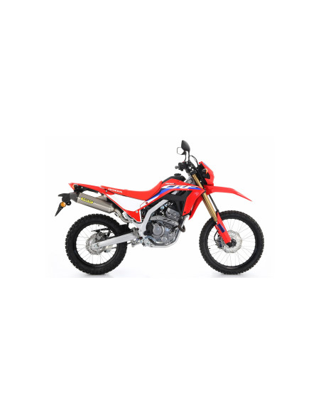 Silencieux Thunder ARROW - aluminium dark - embout inox - homologué - HONDA CRF 250 L 2017-18 - CRF 300 L 2021-24