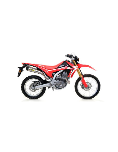 Silencieux X-Kone ARROW - inox - embout carbone - homologué - HONDA CRF 250 L - CRF 250 RALLY 2017-2018 - CRF 300 L 2021-2024