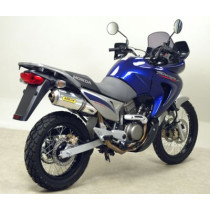 Silencieux Race-Tech ARROW - aluminium - embout inox - homologué - HONDA XL 650 V TRANSALP 2000-2007 2