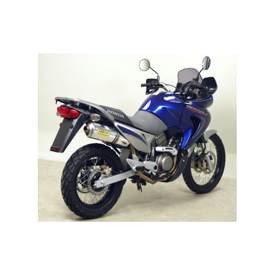 Silencieux Race-Tech ARROW - aluminium - embout inox - homologué - HONDA XL 650 V TRANSALP 2000-2007