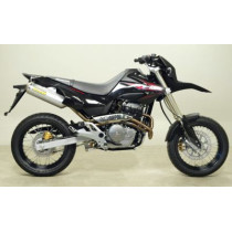 Paire de silencieux Thunder ARROW - aluminium - embout inox - homologué - HONDA FMX 650 2005-2008