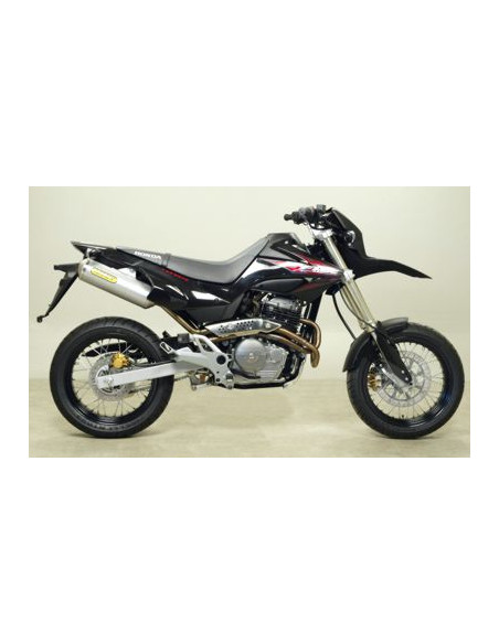 Paire de silencieux Thunder ARROW - aluminium - embout inox - homologué - HONDA FMX 650 2005-2008