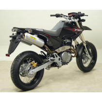 Paire de silencieux Thunder ARROW - aluminium - embout inox - homologué - HONDA FMX 650 2005-2008 2