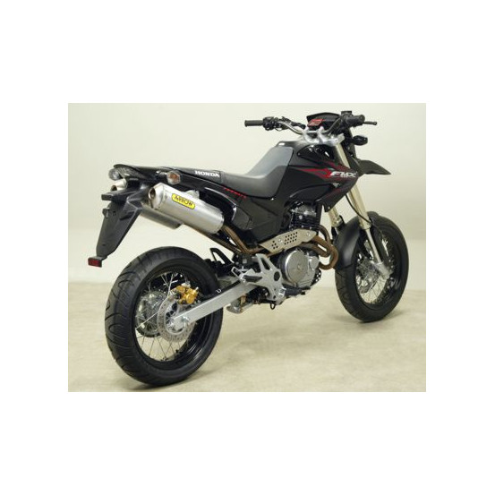 Paire de silencieux Thunder ARROW - aluminium - embout inox - homologué - HONDA FMX 650 2005-2008