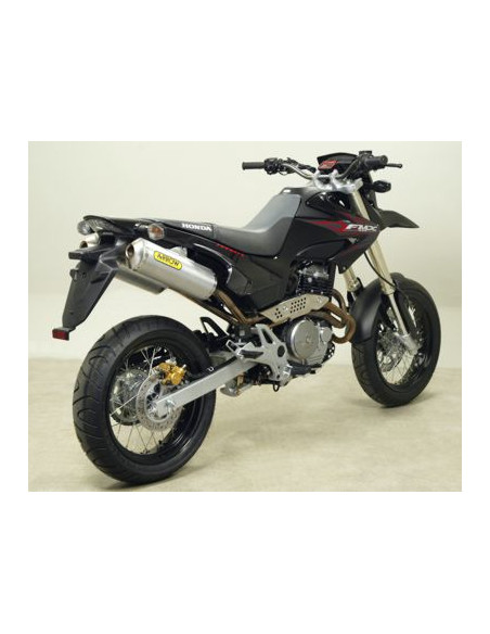 Paire de silencieux Thunder ARROW - aluminium - embout inox - homologué - HONDA FMX 650 2005-2008