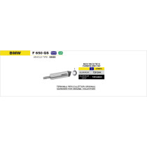 Silencieux Maxi Race-Tech ARROW - aluminium - embout carbone - homologué - BMW