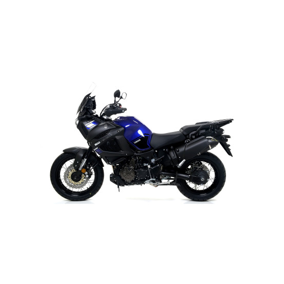 Silencieux Maxi Race-Tech ARROW - aluminium dark - embout carbone - homologué - YAMAHA XT 1200Z SUPER TÉNÉRÉ 2010-2020