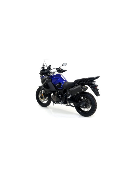 Silencieux Maxi Race-Tech ARROW - aluminium dark - embout carbone - homologué - YAMAHA XT 1200Z SUPER TÉNÉRÉ 2010-2020