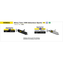 Silencieux Maxi Race-Tech ARROW - aluminium - embout inox - homologué - HONDA 2