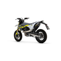 Silencieux Race-Tech ARROW - aluminium dark - embout carbone - homologué - HUSQVARNA 701 ENDURO/SUPERMOTO 2017-2024 2