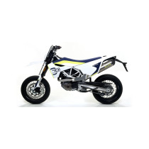 Silencieux Race-Tech ARROW - titane - embout carbone - homologué - HUSQVARNA 701 ENDURO/SUPERMOTO 2017-2024