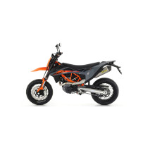 Silencieux Race-Tech ARROW - aluminium - embout carbone - homologué - KTM / GAS GAS