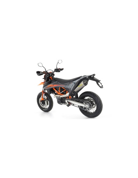 Silencieux Race-Tech ARROW - aluminium dark - embout inox - homologué - KTM / GAS GAS