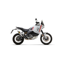 Silencieux Indy Race ARROW - aluminium - embout inox - homologué - DUCATI DESERT X 950 2022-2025
