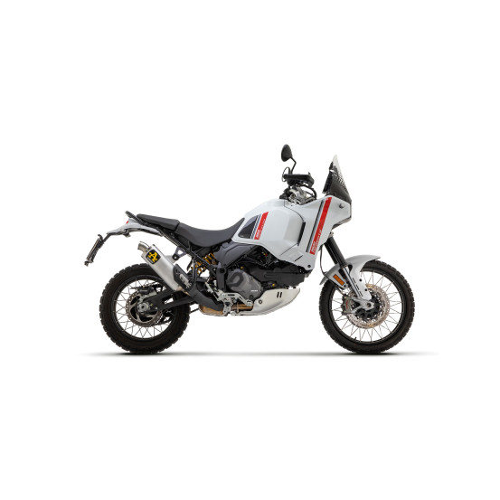 Silencieux Indy Race ARROW - aluminium - embout inox - homologué - DUCATI DESERT X 950 2022-2025