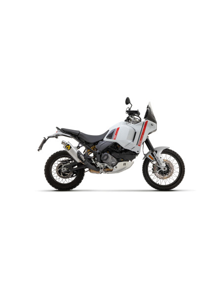 Silencieux Indy Race ARROW - aluminium - embout inox - homologué - DUCATI DESERT X 950 2022-2025