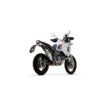 Silencieux Indy Race ARROW - aluminium - embout inox - homologué - DUCATI DESERT X 950 2022-2025 2
