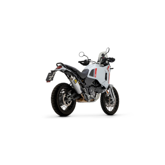 Silencieux Indy Race ARROW - aluminium - embout inox - homologué - DUCATI DESERT X 950 2022-2025