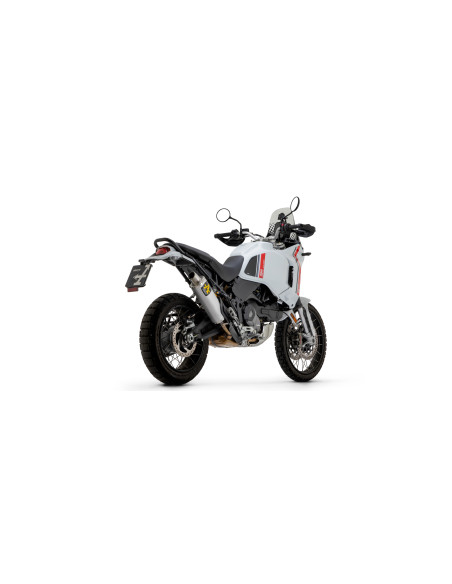 Silencieux Indy Race ARROW - aluminium - embout inox - homologué - DUCATI DESERT X 950 2022-2025