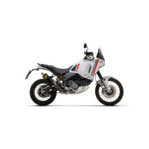 Silencieux Indy Race ARROW - aluminium dark - embout inox - homologué - DUCATI DESERT X 950 2022-2025