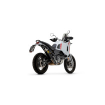 Silencieux Indy Race ARROW - aluminium dark - embout inox - homologué - DUCATI DESERT X 950 2022-2025 2