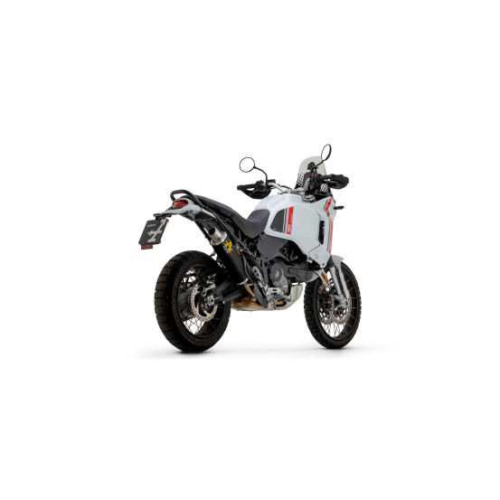 Silencieux Indy Race ARROW - aluminium dark - embout inox - homologué - DUCATI DESERT X 950 2022-2025