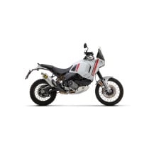 Silencieux Indy Race ARROW - titane - embout inox - homologué - DUCATI DESERT X 950 2022-2025 2