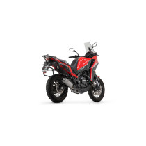 Silencieux Indy Race ARROW - aluminium dark - embout inox - homologué - MOTO MORINI X-CAPE 650 2022-2025 2