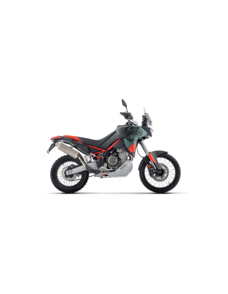 Silencieux Indy Race EVO ARROW - aluminium dark - embout carbone - homologué - APRILIA TUAREG 660 2022-2026