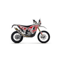 Silencieux Indy Race ARROW - titane - embout inox - homologué - KOVE 450 RALLY 2023-2026