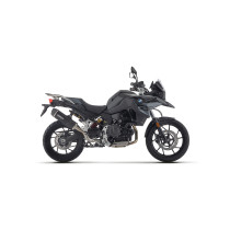 Silencieux Indy Race EVO ARROW - aluminium dark - embout carbone - homologué - BMW F 900 GS / GS ADVENTURE - F 800 GS 2024-2026