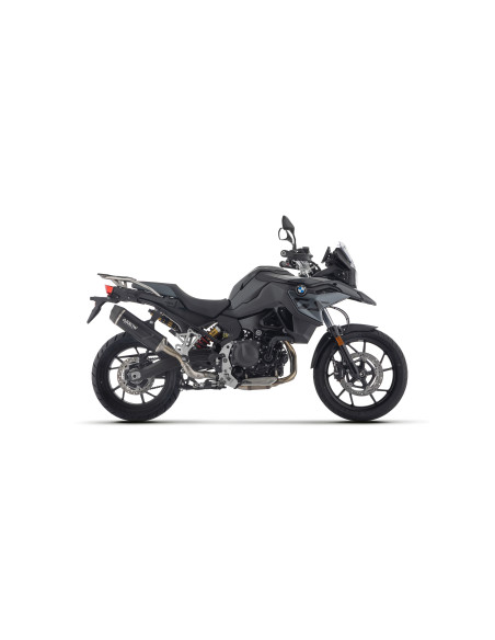 Silencieux Indy Race EVO ARROW - aluminium dark - embout carbone - homologué - BMW F 900 GS / GS ADVENTURE - F 800 GS 2024-2026