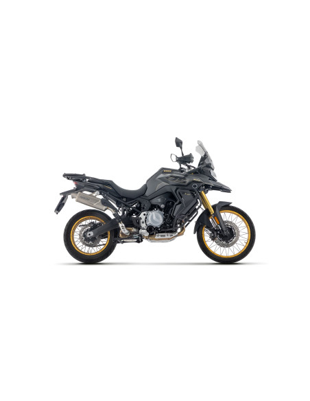 Silencieux Indy Race EVO ARROW - aluminium dark - embout carbone - homologué - VOGE VALICO 900DSX 2024-2026