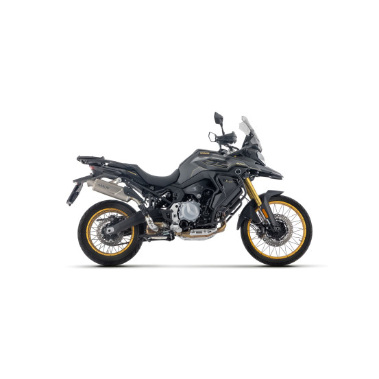 Silencieux Indy Race EVO ARROW - aluminium dark - embout inox - homologué - VOGE VALICO 900DSX 2024-2026