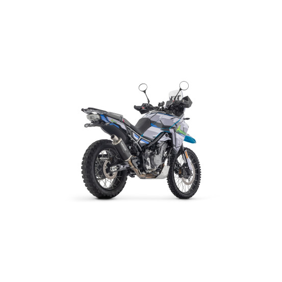 Silencieux Indy Race EVO ARROW - aluminium dark - embout inox - homologué - CF MOTO 450 MT 2024