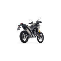 Silencieux Indy Race EVO ARROW - aluminium dark - embout carbone - homologué - YAMAHA TENERÉ 700 2019-2026 2