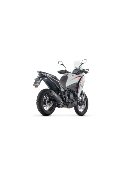 Silencieux Indy Race EVO ARROW - aluminium dark - embout carbone - homologué - MOTO MORINI X-CAPE 700 2025-2026